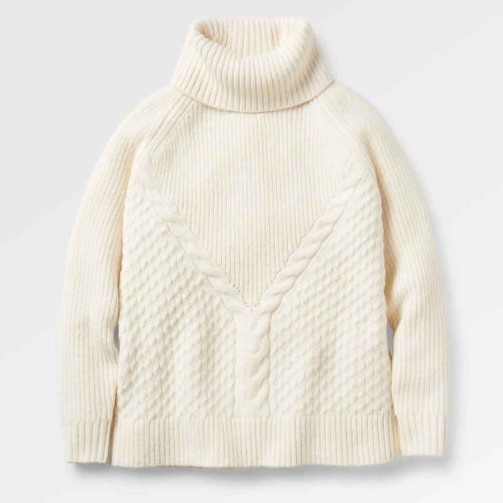 Passenger Women’s Knit Turtleneck Cream size Small